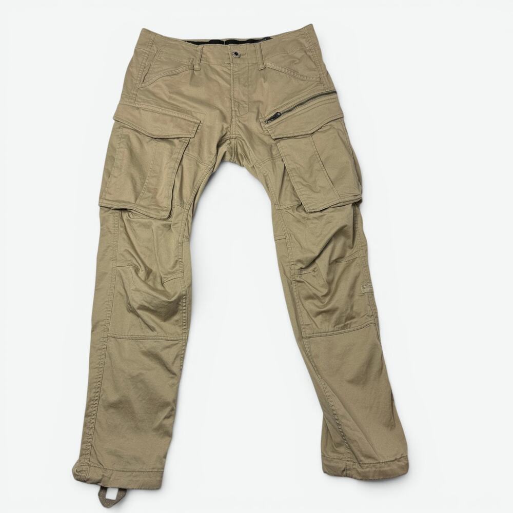 G-Star Raw Rovic Zip 3D Straight Tapered Cargo Pants 30 X 30 Beige D02190-5126